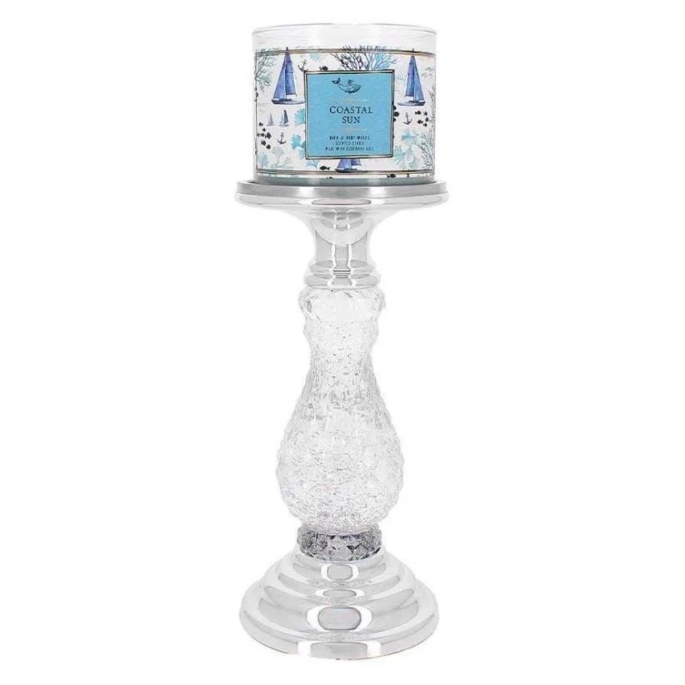 Candle Holder Glitter Light up candle pedestal